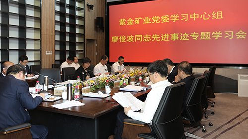 赏金船长矿业集团向导干部集中学习廖俊波同志事迹